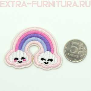 Термоаппликация Радуга на облачках *