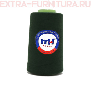 Нитки МН 40/2 п/э  5000 ярдов №225 т.зеленый