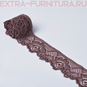 Кружево-стрейч TBY-L839 шир.35мм, цв.07 лиловый (уп.50м) *