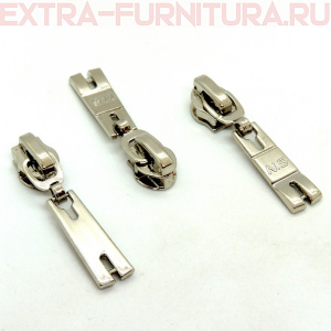 Бегунок декоративный автомат СП5 никель (16-3) (уп. 50 шт.)