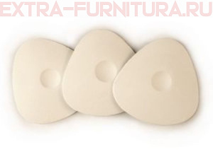 Мел портновский арт.ТВ-АТ-02#(0334-6003) треугольный, цв. белый, уп.10шт