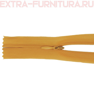 Молния потайная № 3, 50 см, цв. 116 спокойный оранжевый п/э пл.9,3 гр/м