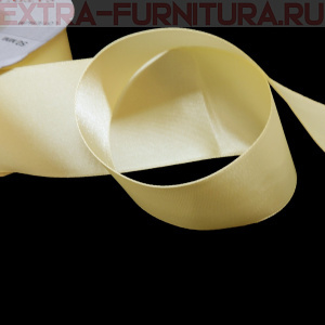 Лента атласная 50 мм цв.004 молоко рул.27,42м
