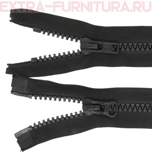 Молния Трактор Т8  2 замка 75 см, цв.322 черный