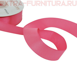 Лента атласная 24 мм цв 050 розовый рул. 27,42м