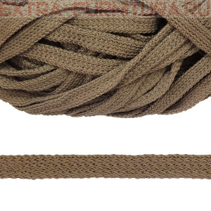 Шнур 34Ф плоский шир.7мм, цв.бежевый темный 32, уп.200м