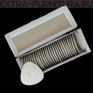 Мел портновский арт.МОВ.30Б овальный восковой, цв. белый, уп.30шт