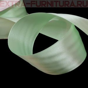 Лента атласная 50 мм цв.097 бледно-салатовый рул.27,42м