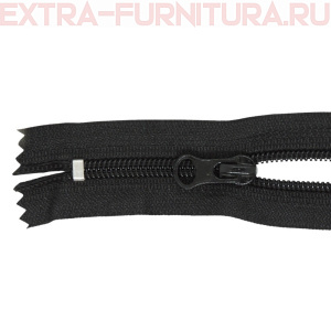 Молния Спираль неразъёмная дл. 16 см, Т5, цв. 322 черный LOGO