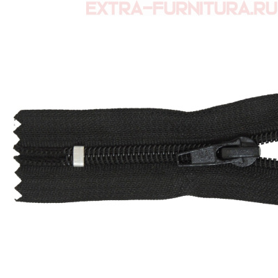 Молния Спираль неразъёмная Т5, дл.18 см, цв. 365 черный ДС