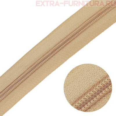 Молния рулонная спираль тип Т5, цв.277 бежевый, пл.13 гр/м