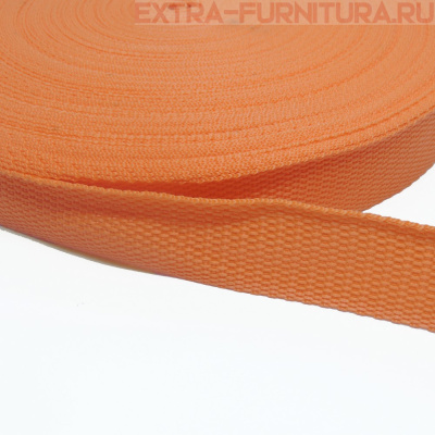 Стропа шир.30мм, цв.110 оранжевый, уп.50м, пл. 11,7 гр/м