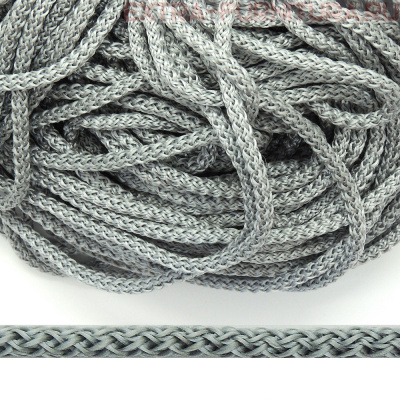 Шнур  ПП 4мм, цв.283 серебро, уп.100м, пл.2,7 гр/м, арт.В501