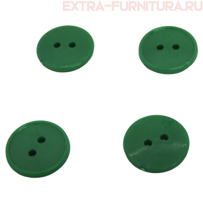 Пуговицы 17/2 зеленые 448, ПС-2,"Шагрень" упаковка 1000 шт.