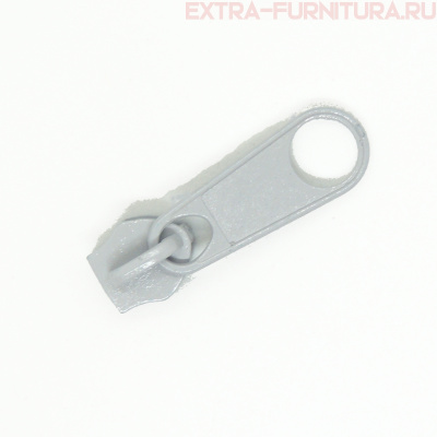 Бегунок к рулонной молнии тип 5, цв.329 серый *