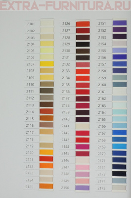 Карта цветов Euron №2 нитки текстурир. филамент