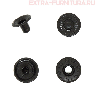 Кнопка "Альфа" 15 мм, цв.оксид, (уп.720шт) СТОРМ