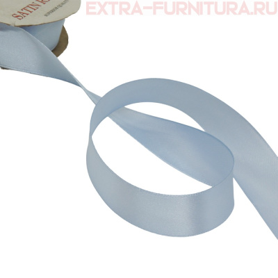 Лента атласная 24 мм цв 182 сиренево-голубой рул. 27,42м