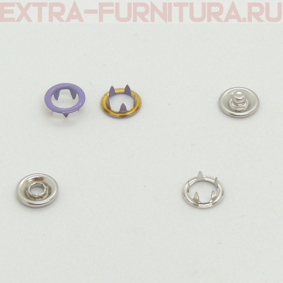 Кнопка рубашечная 9,5мм кольцо, цв.166 сирень глянцевый (уп.1440шт) Buttoni *